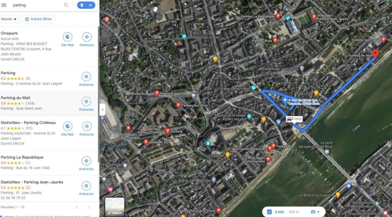 Appart Cosy Hypercentre Blois 5Mn Chateau Parking Voiture Velos Εξωτερικό φωτογραφία